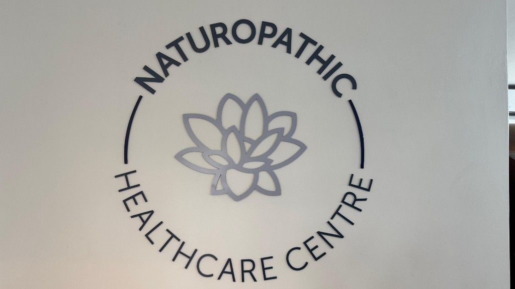 Naturopathic Healthcare Centre 3D circular logo signage by Plan Photo Repro