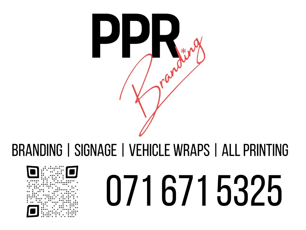 PPR Branding services card for Plan Photo Repro — signage, vehicle wraps and printing