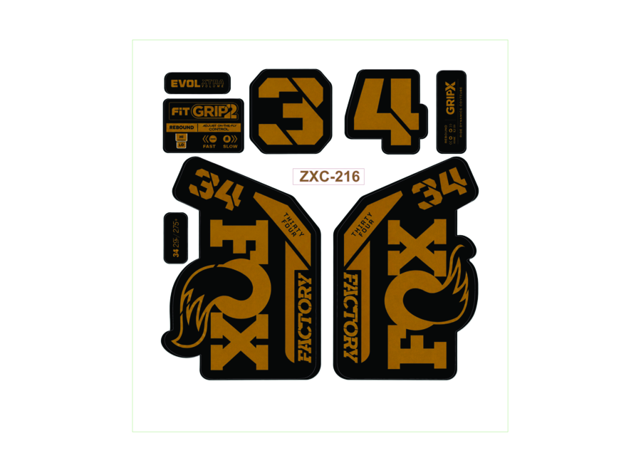 FOX DECALS correct size for Fox by Plan Photo Repro