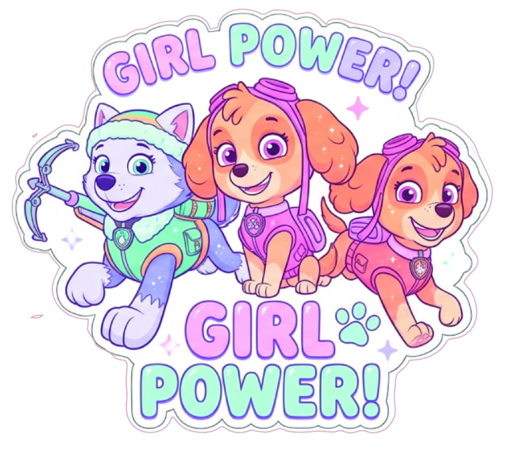 GIRLPOWER KIDS STICKER IDGA for IDGA Kids by Plan Photo Repro