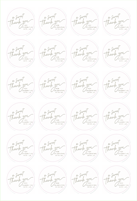 Michela Valente Sticker sheet for Michela Valente by Plan Photo Repro