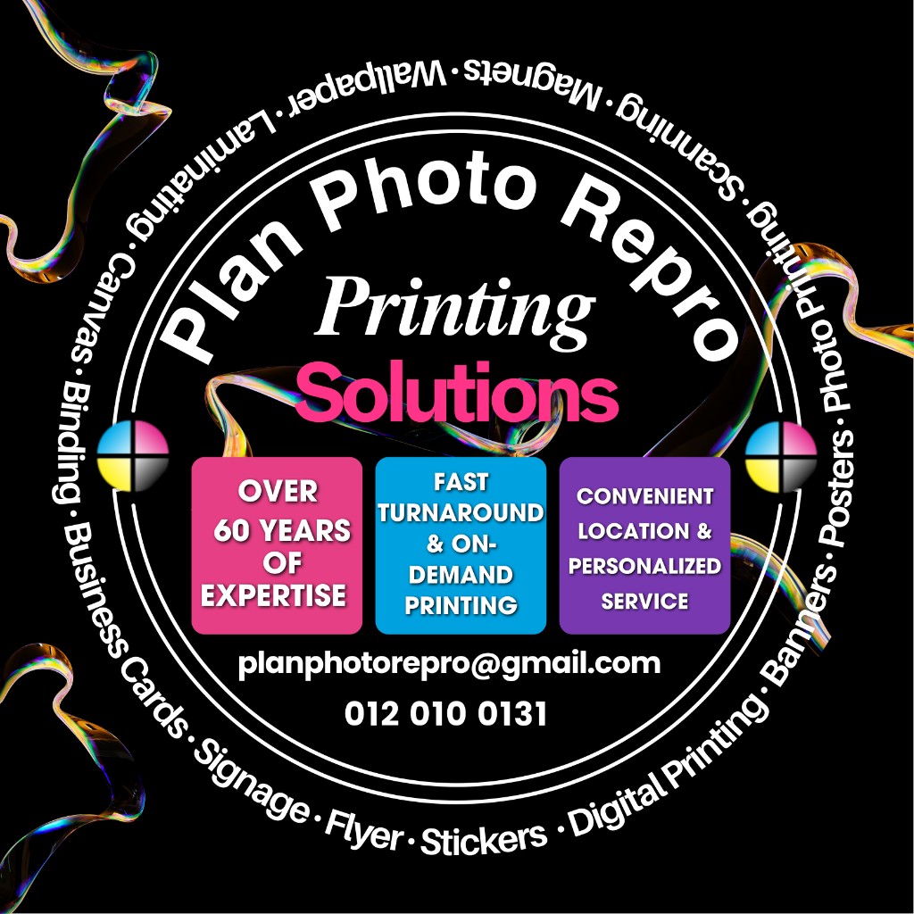 Plan Photo Repro printing solutions — trusted in Pretoria and Gauteng since 1958